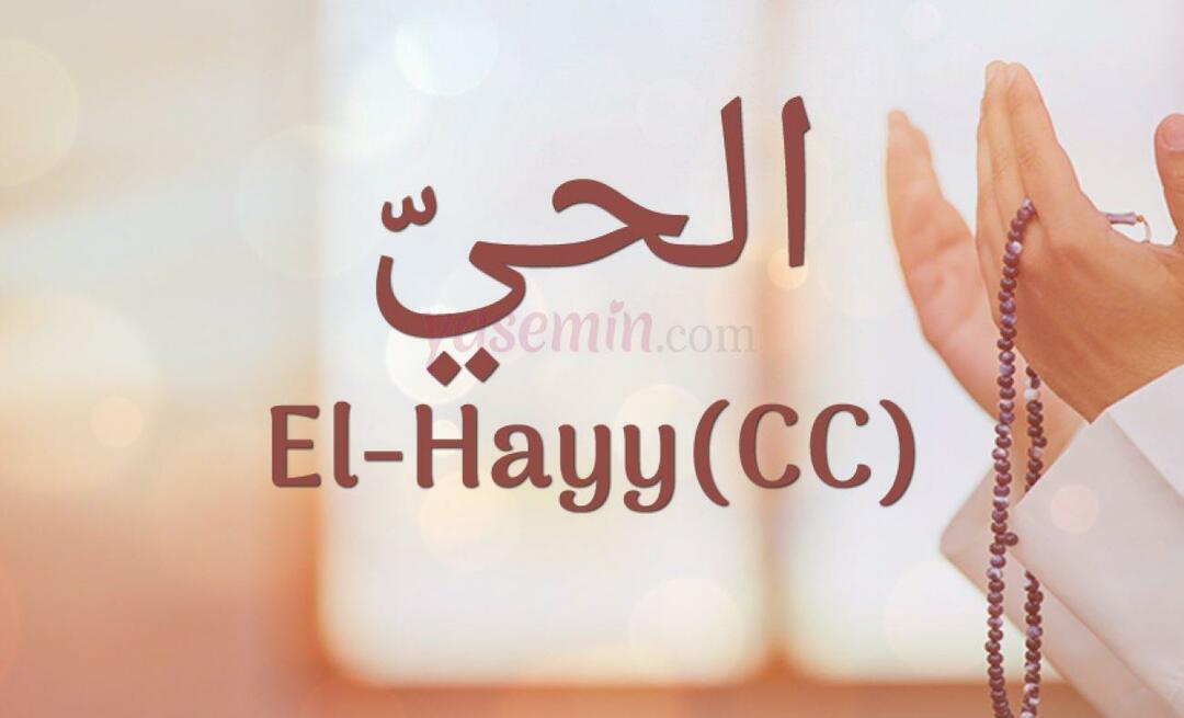 Vad betyder El-Hayy (cc) från Esma-ul Husna? Vilka är fördelarna med Al-Hayy (cc)? 