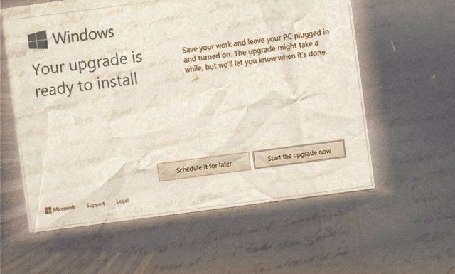 Windows 10 uppdateringsklart meddelande