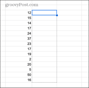 google sheets dragna celler