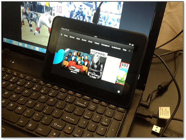 Anslut Kindle Fire HD Windows 8