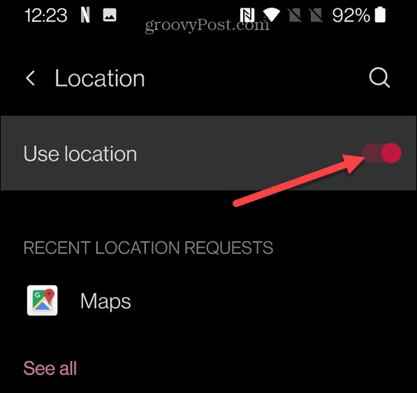 kalibrera google maps Använd plats
