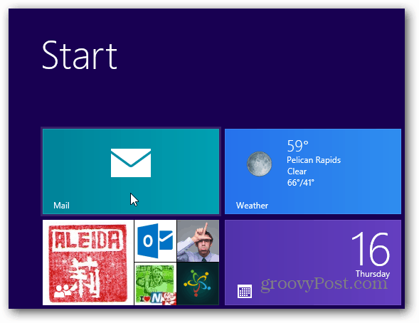 Starta Windows 8 Mail Client