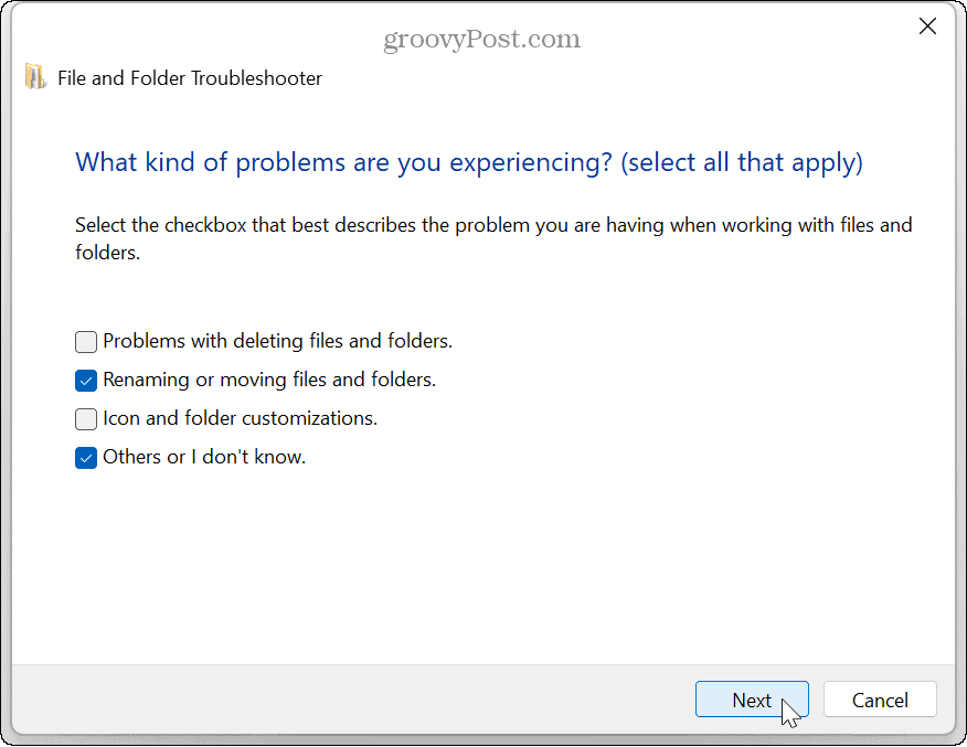 Zip-fel på Windows 11